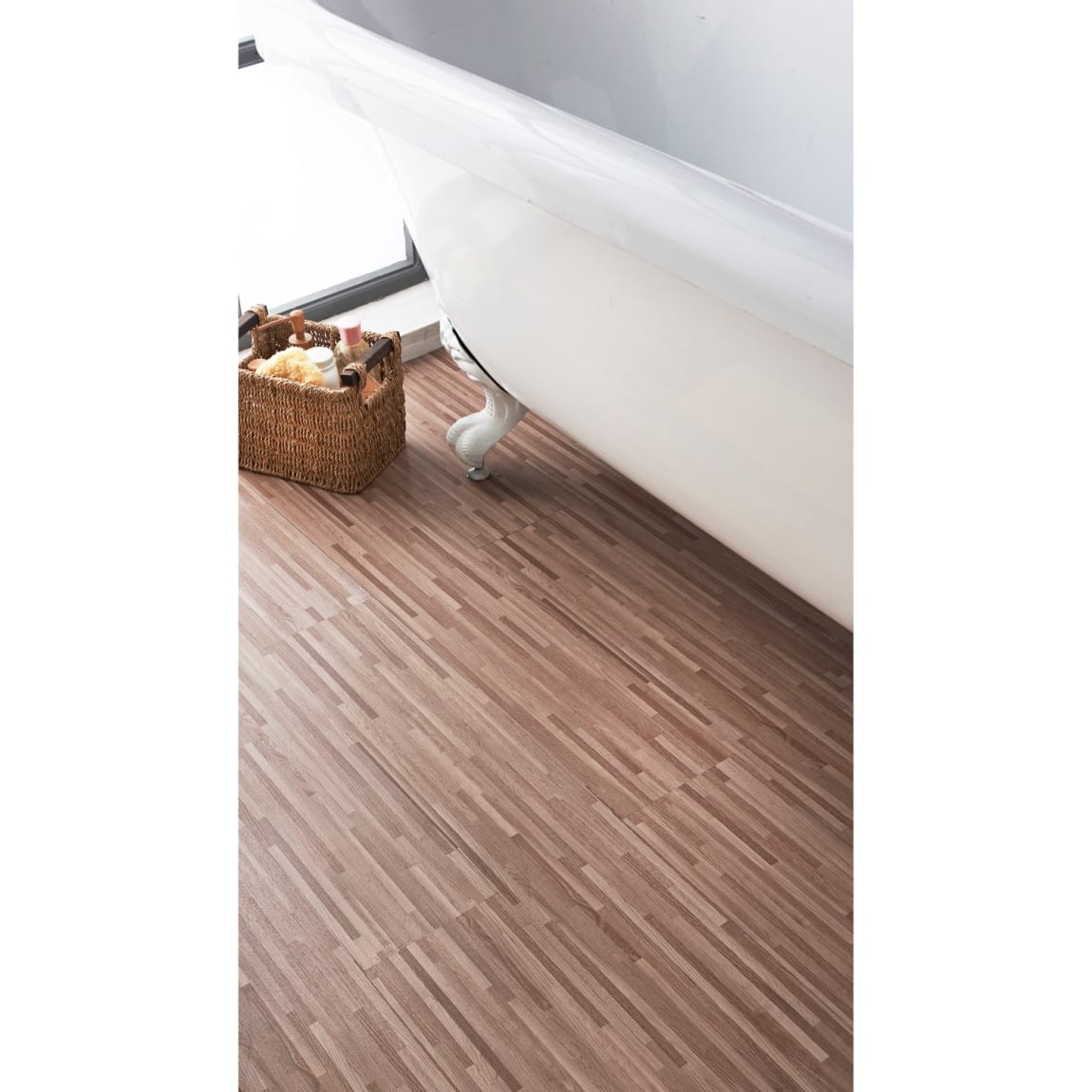405053-self-adhesive-brown-stripe-effect-vinyl-floor-plank