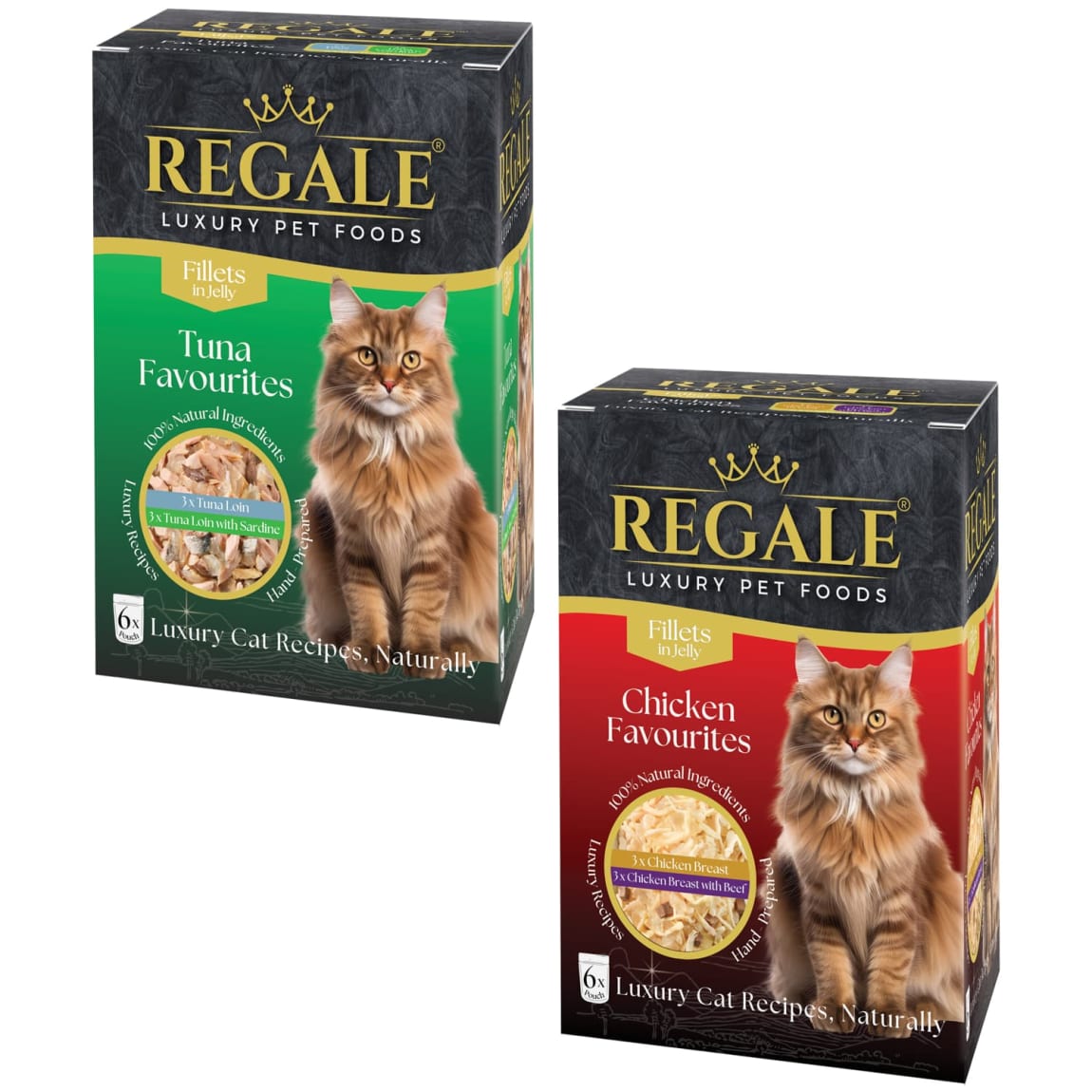 408806-regale-cat-foods-fillets-in-jelly-chicken-and-tuna-favourites-6x70g-group