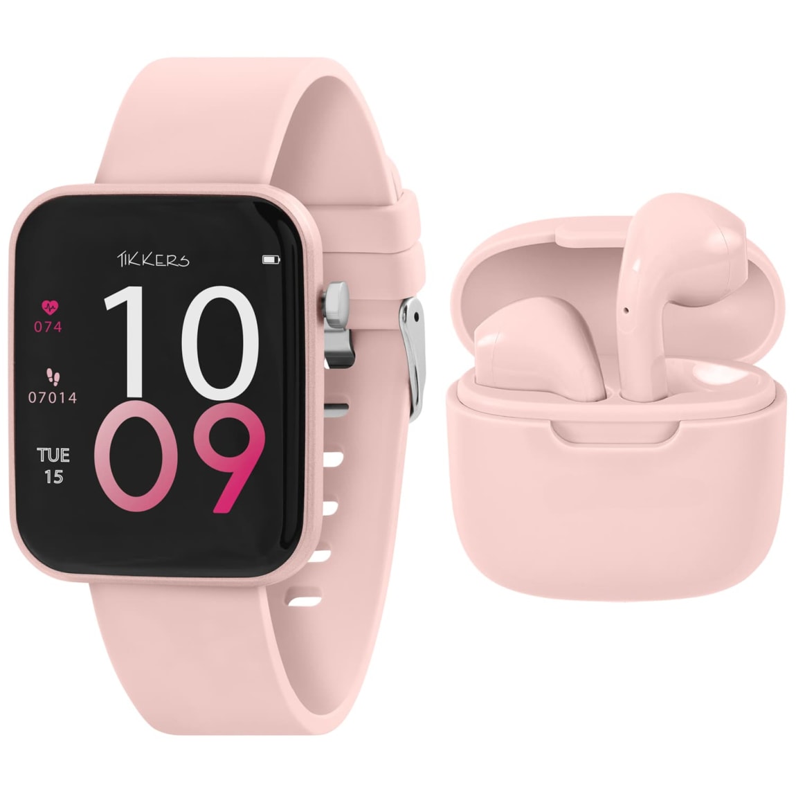 409849-tikker-smart-watch-and-tws-pink