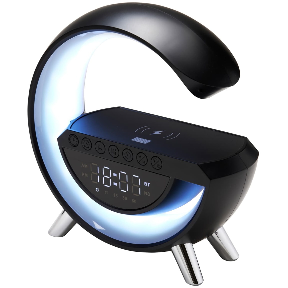 409981-vibes-3in1-led-speaker-alarm-clock-and-wireless-charger-black