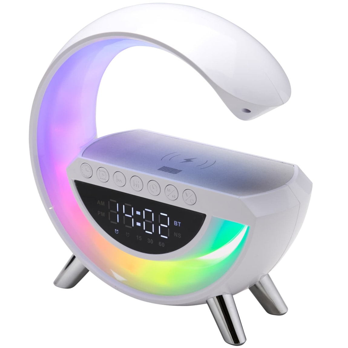 409981-vibes-3in1-led-speaker-alarm-clock-and-wireless-charger-white-3