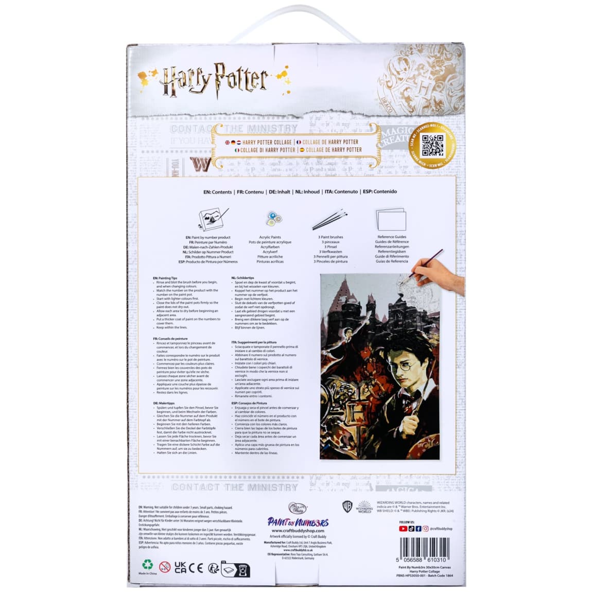 Harry Potter Paint By Numbers | Arts &amp; Crafts | B&amp;M