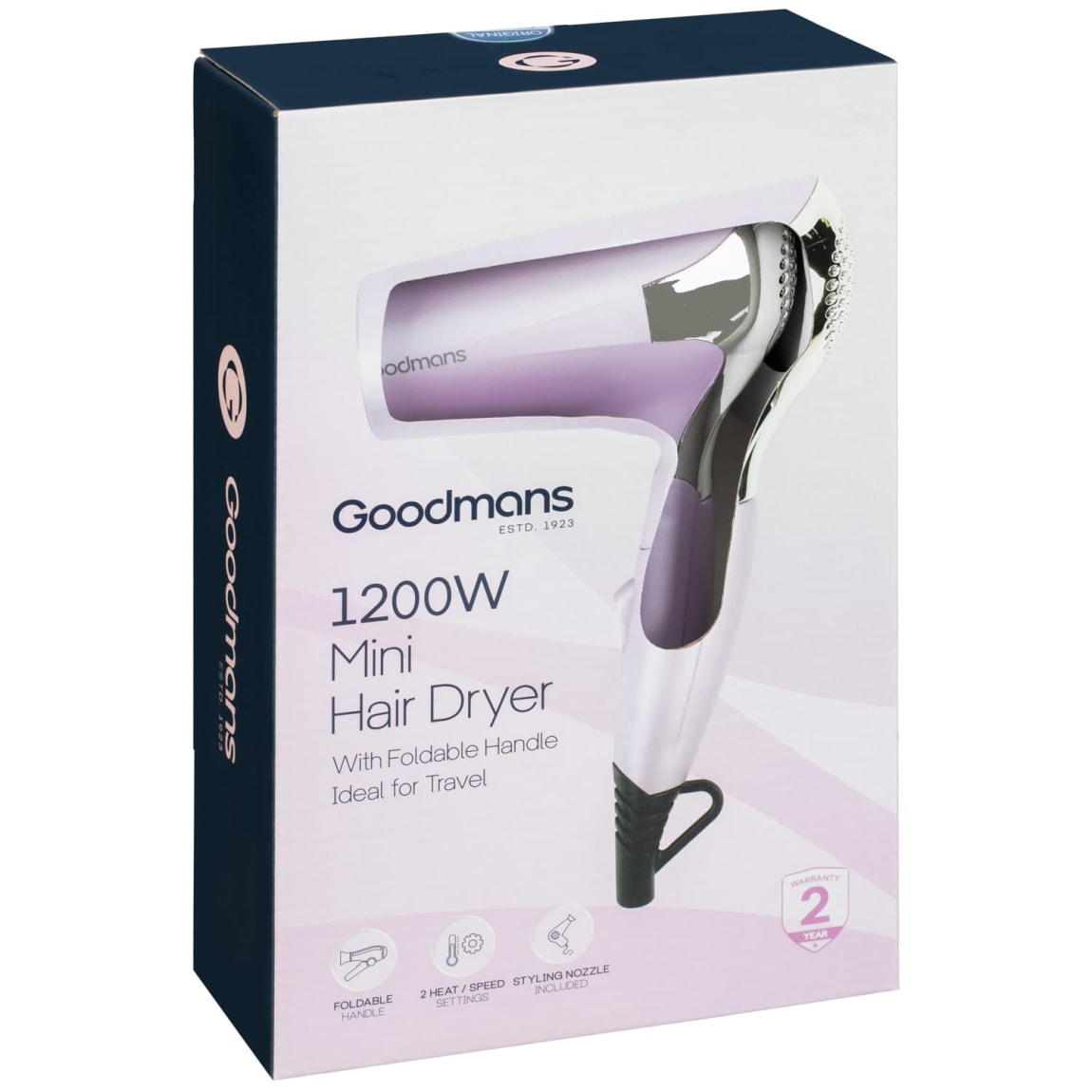 414033-goodmans-1200w-mini-hair-dryer-pink-