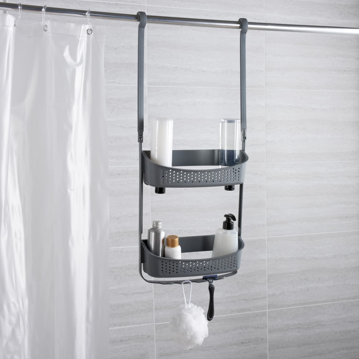 417093-2-tier-shower-storage-caddy-grey
