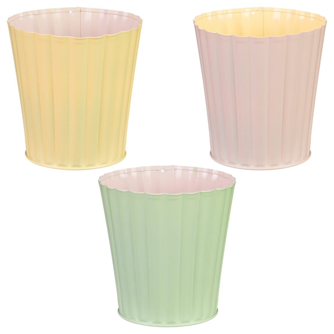 417441-2-colour-scalloped-edge-metal-plant-pot-group