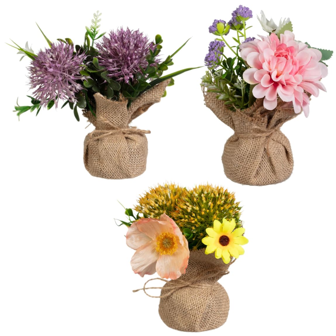 418094-foliage-in-jute-wrap-group