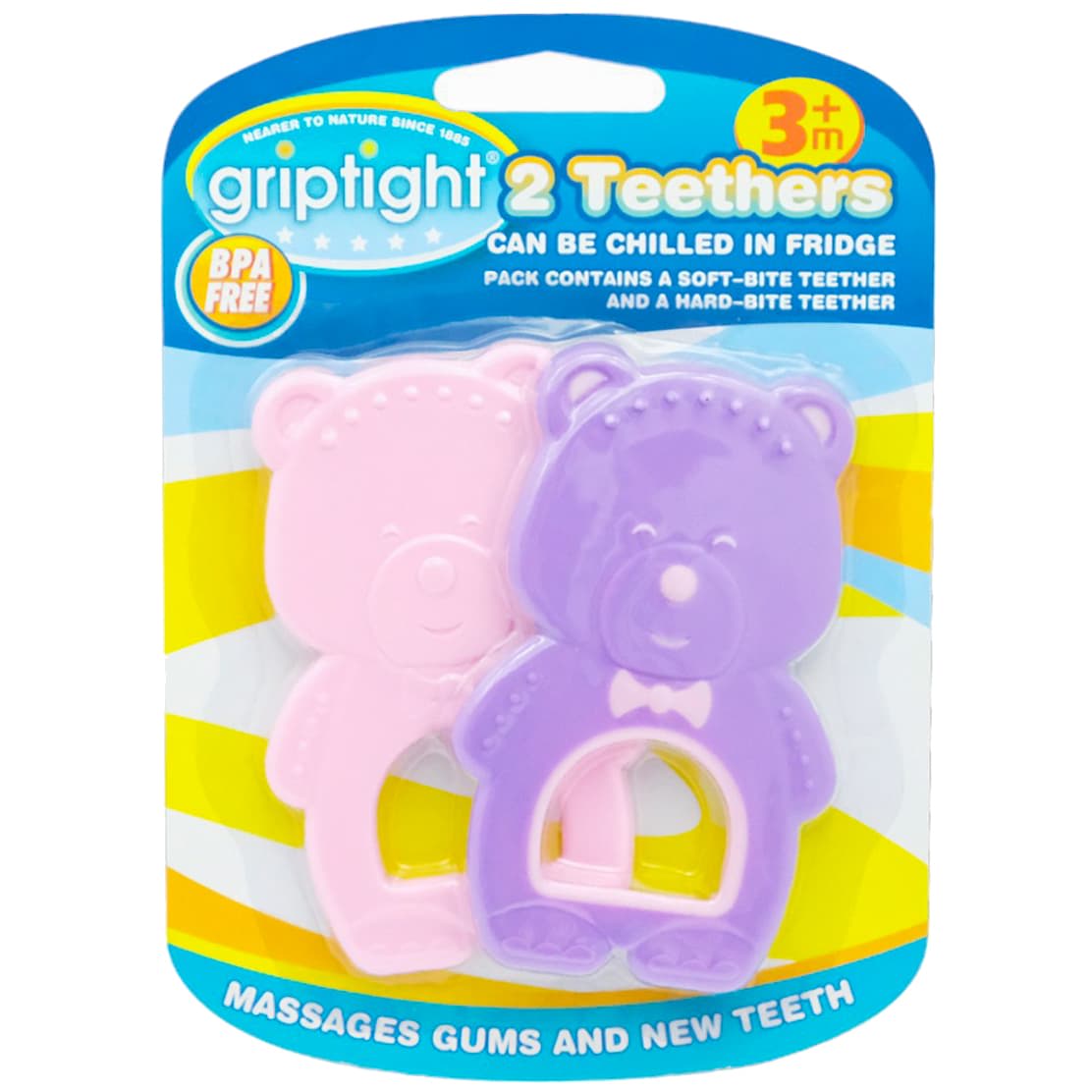 422281-griptight-teethers-bear-2pk-pink-lilac