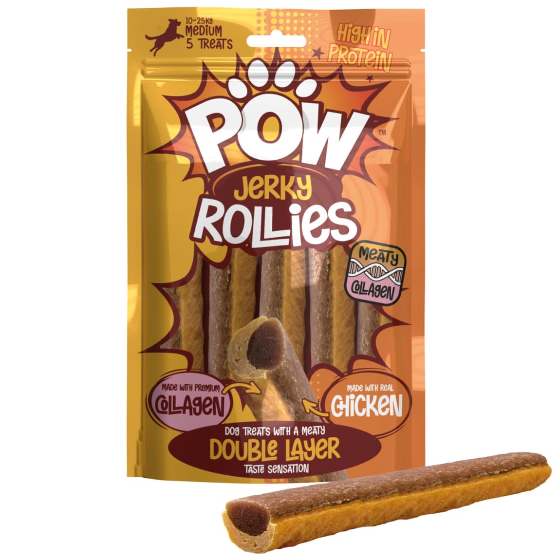 424759-pow-jerky-meaty-collagen-rollies-chicken-5pk-100g