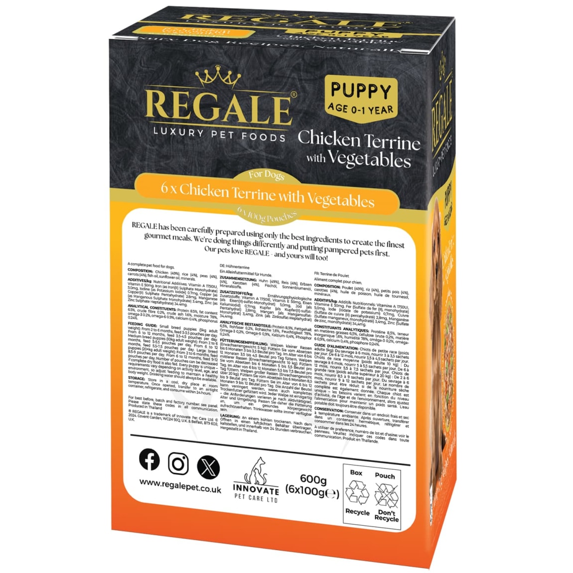 425194-regale-chicken-terrine-with-vegetables-6x70g-pouches-puppy