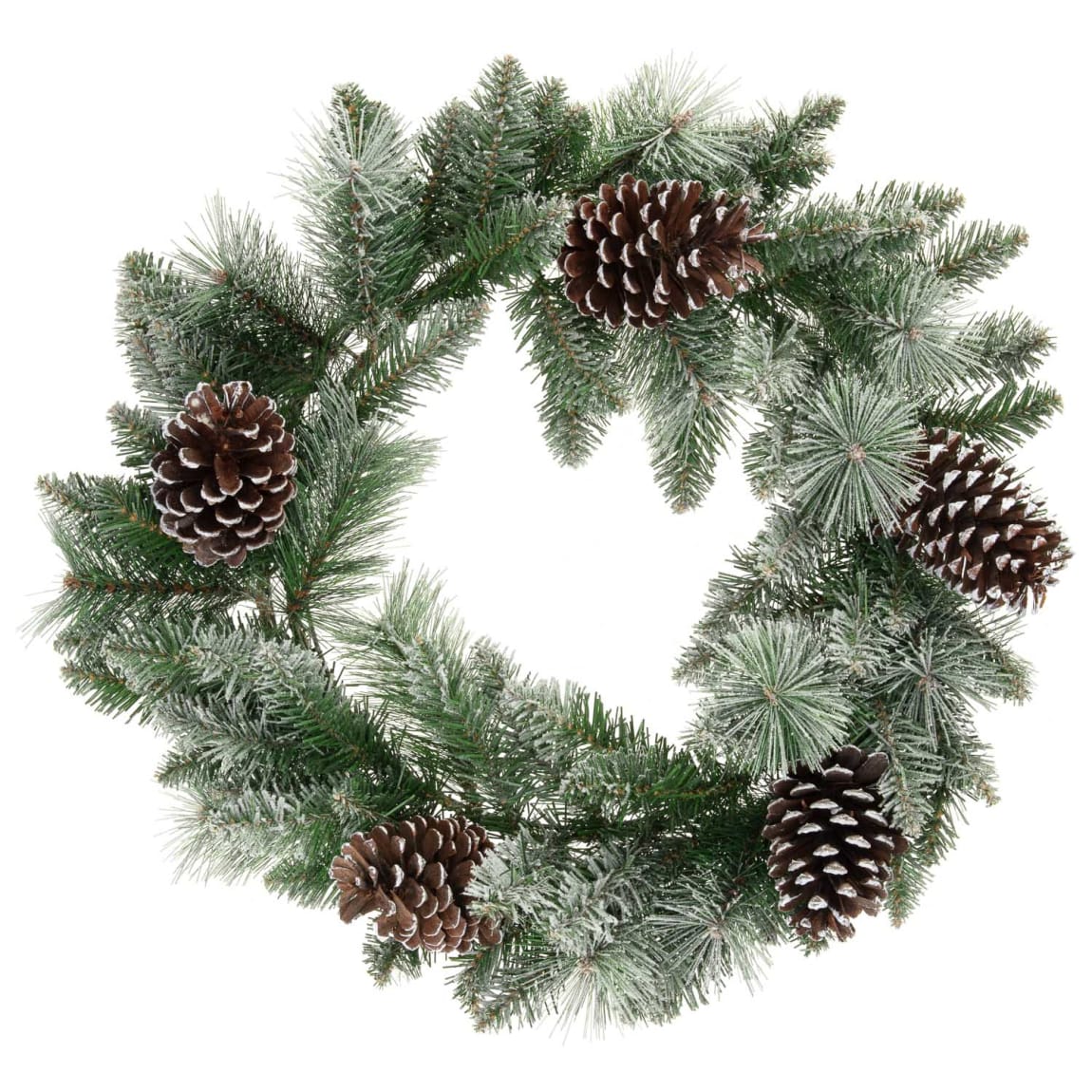 425459-60cm-dusted-wreath-with-pinecones