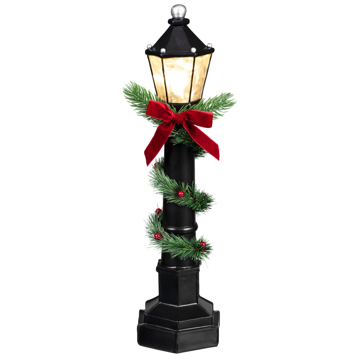 425615-46cm-light-up-black-lamp-post-with-foliage