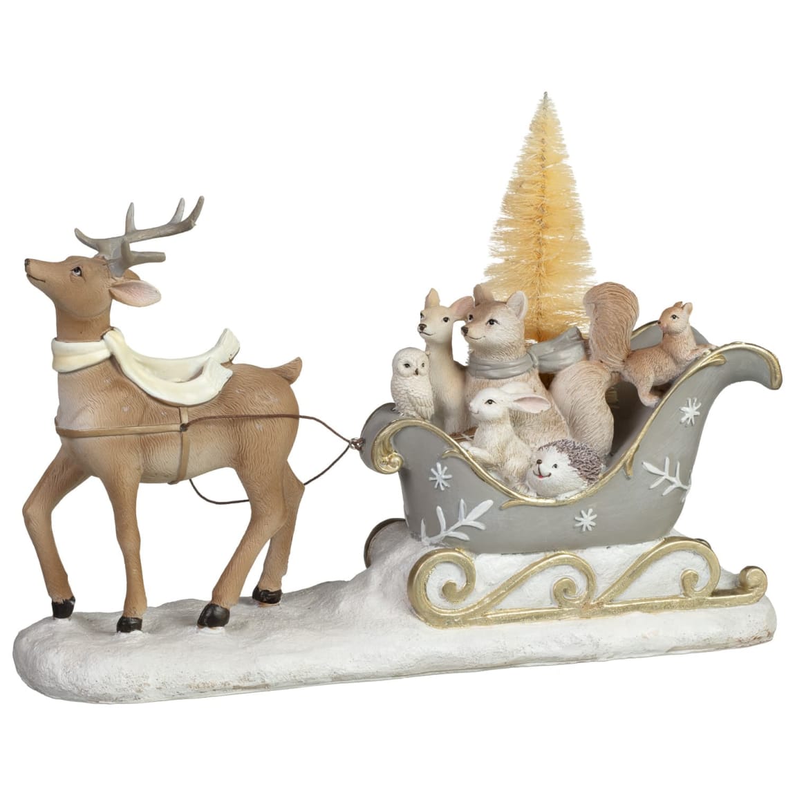425823-36cm-deer-and-woodland-animals-sleigh