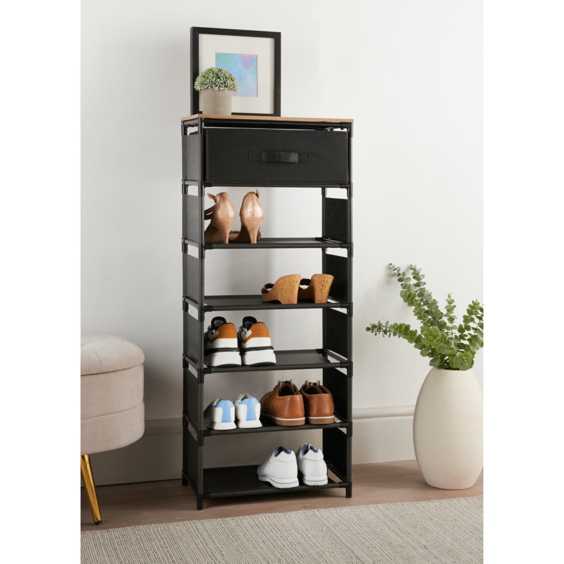428915-6-tier-shoe-rack-with-drawer