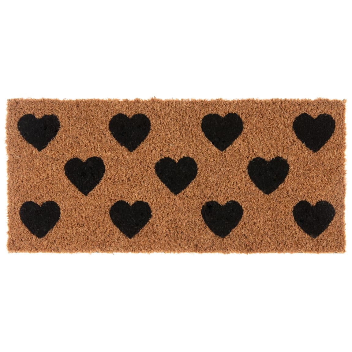 429487-heart-coir-step-mat-black