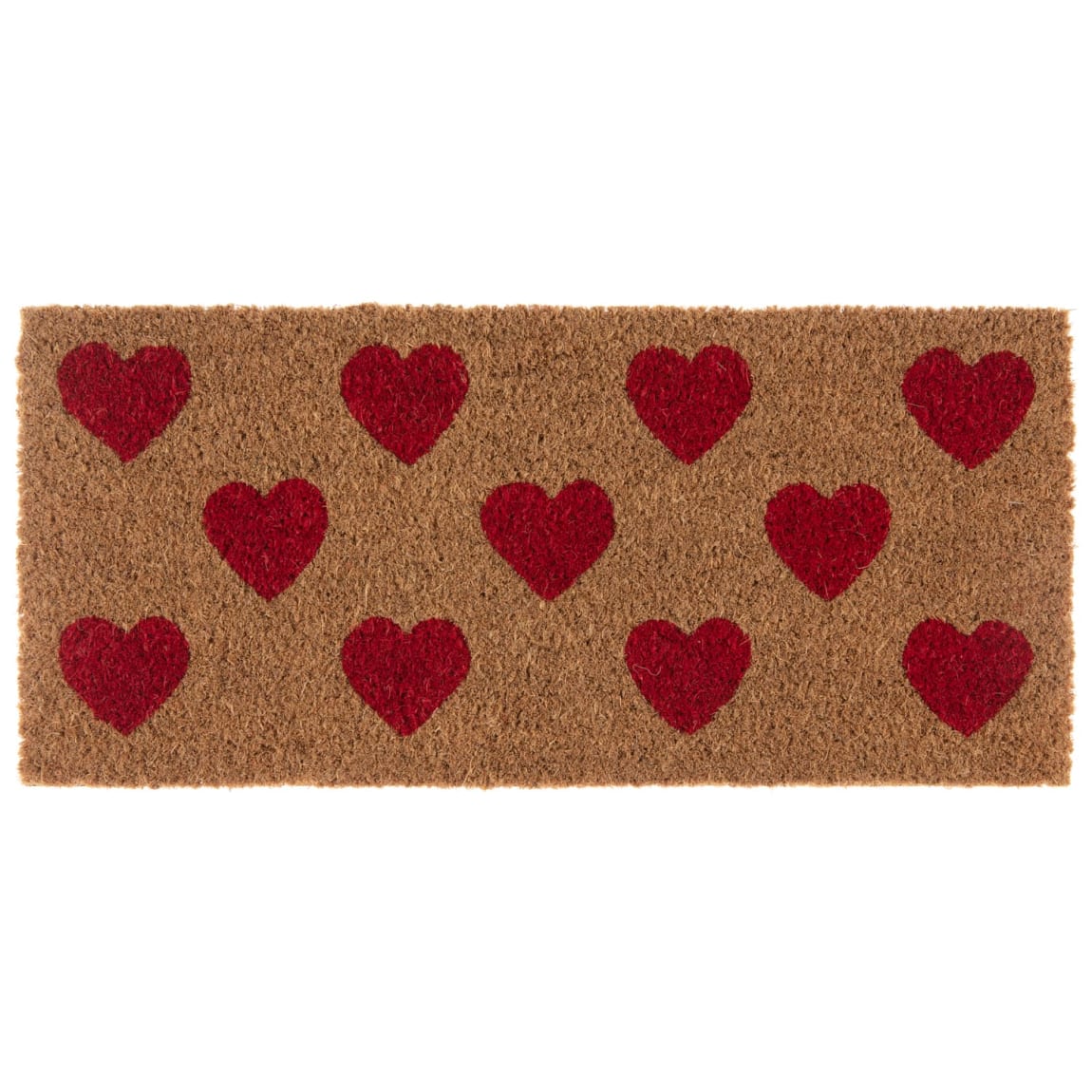 429487-heart-coir-step-mat-red