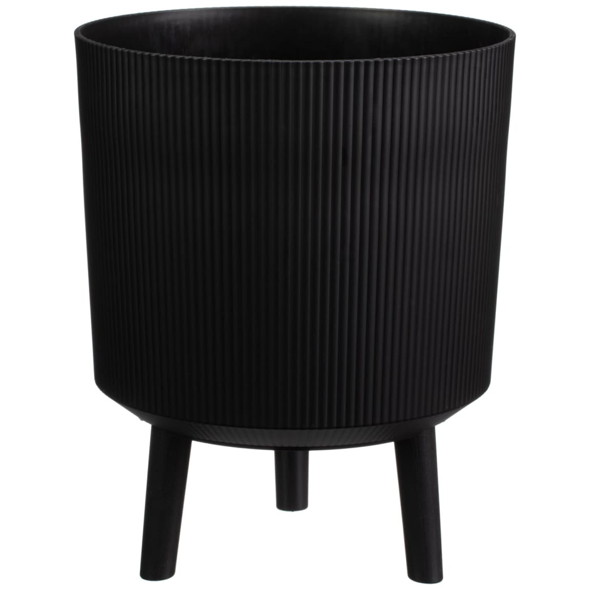 429754-ribbed-tripod-planter-30cm-black
