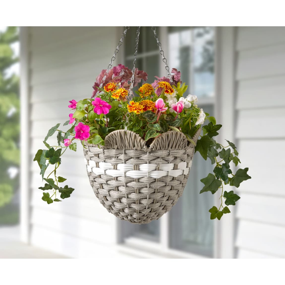 429813-12inch-scallop-hanging-basket-grey
