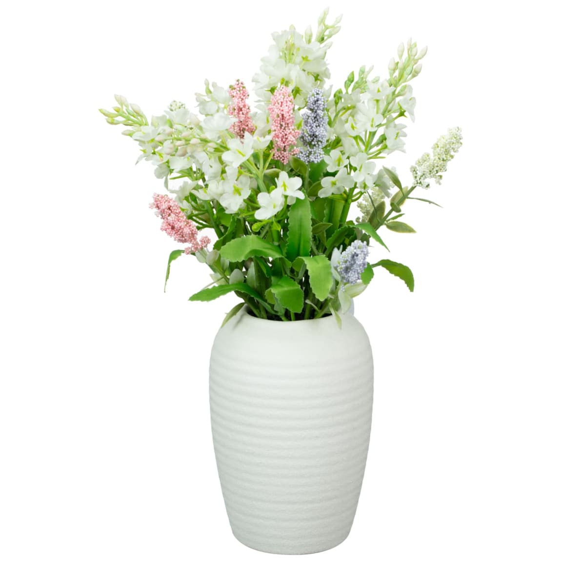 430337-ditsy-foliage-in-ribbed-ceramic-vase