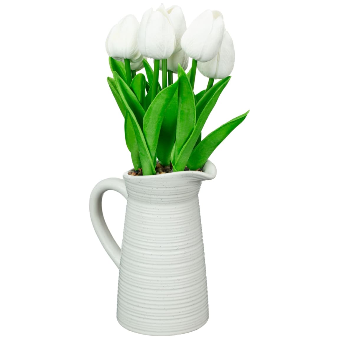 430393-7-tulips-in-ceramic-jug-vase-white-2