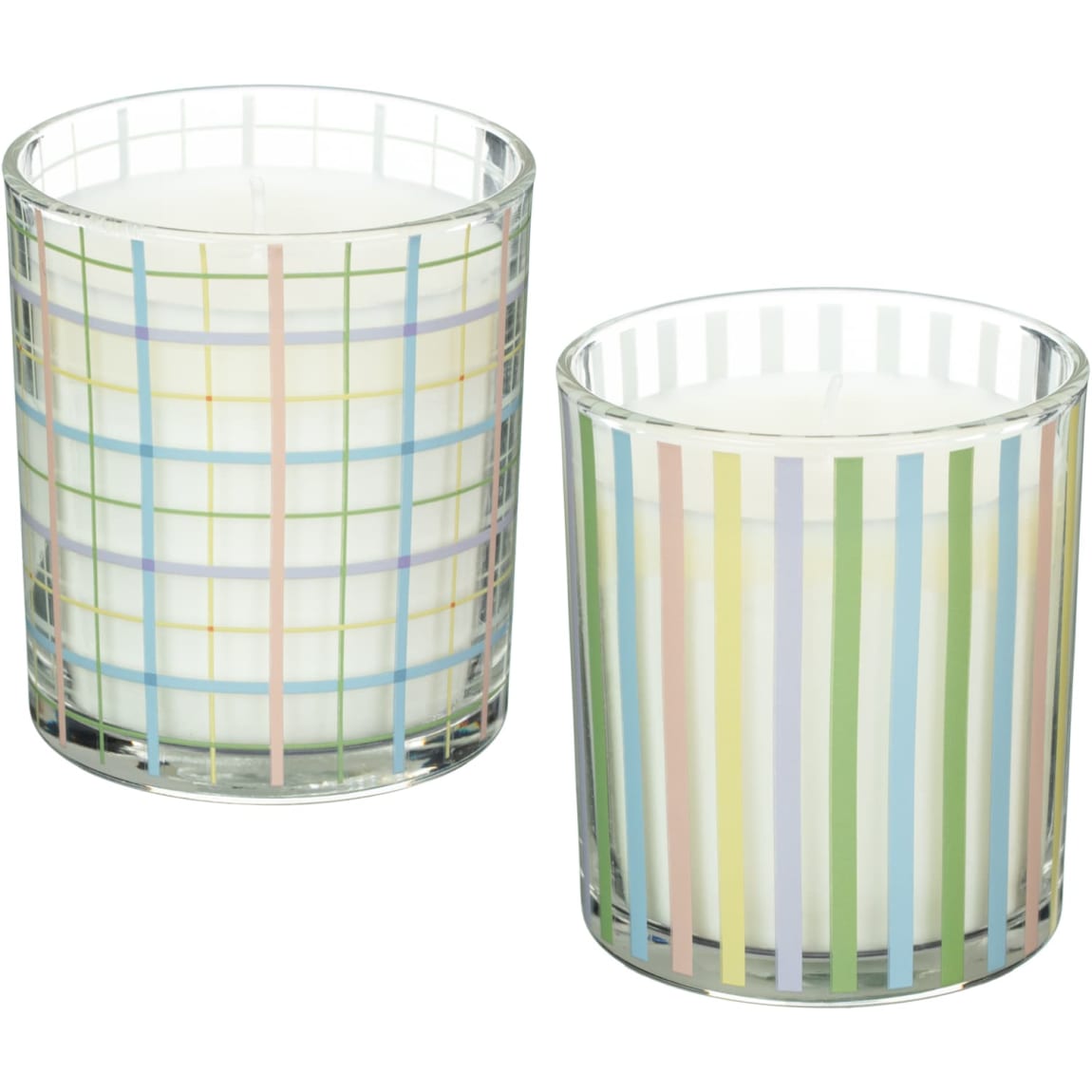 430417-tartan-print-glass-candle-group