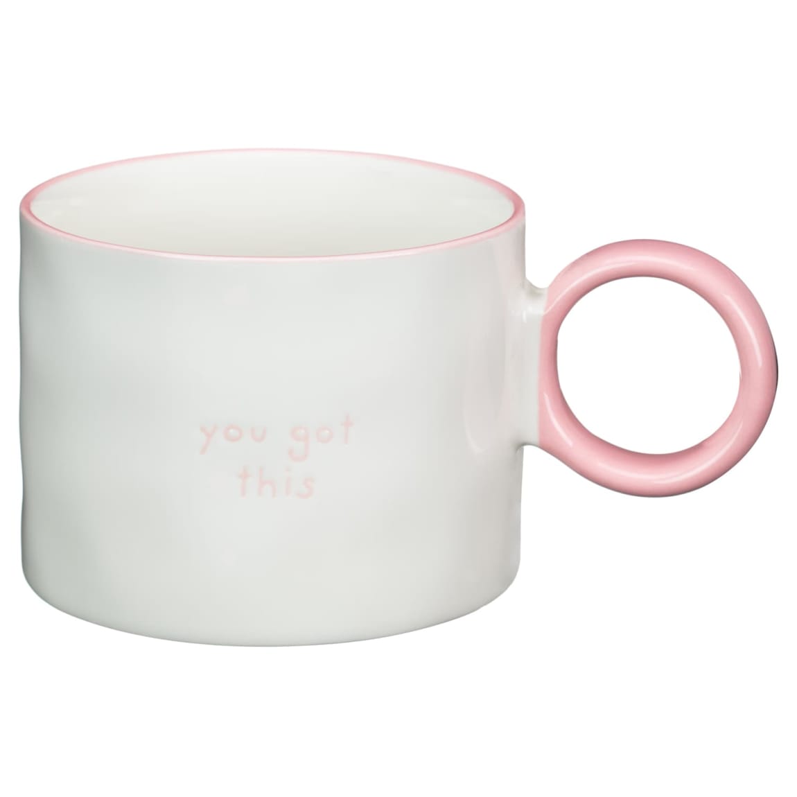 431433-slogan-round-handle-mug-pink