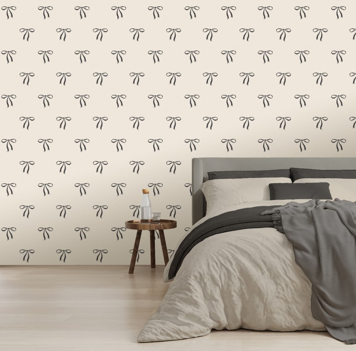 434655-bows-greige-wallpaper
