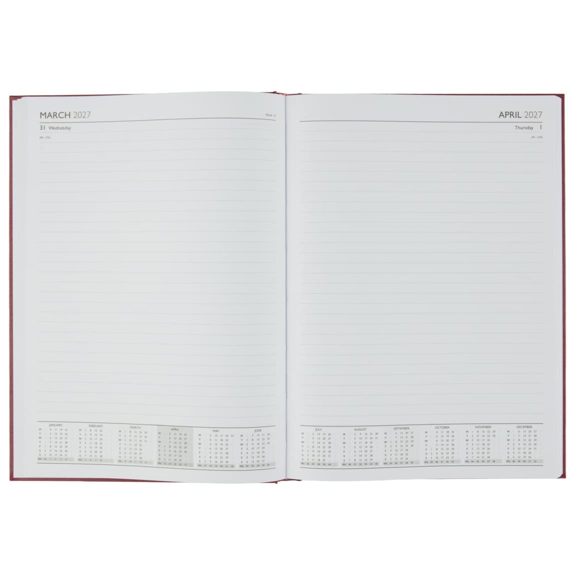 435790-a4-page-a-day-diary-2027-red-2