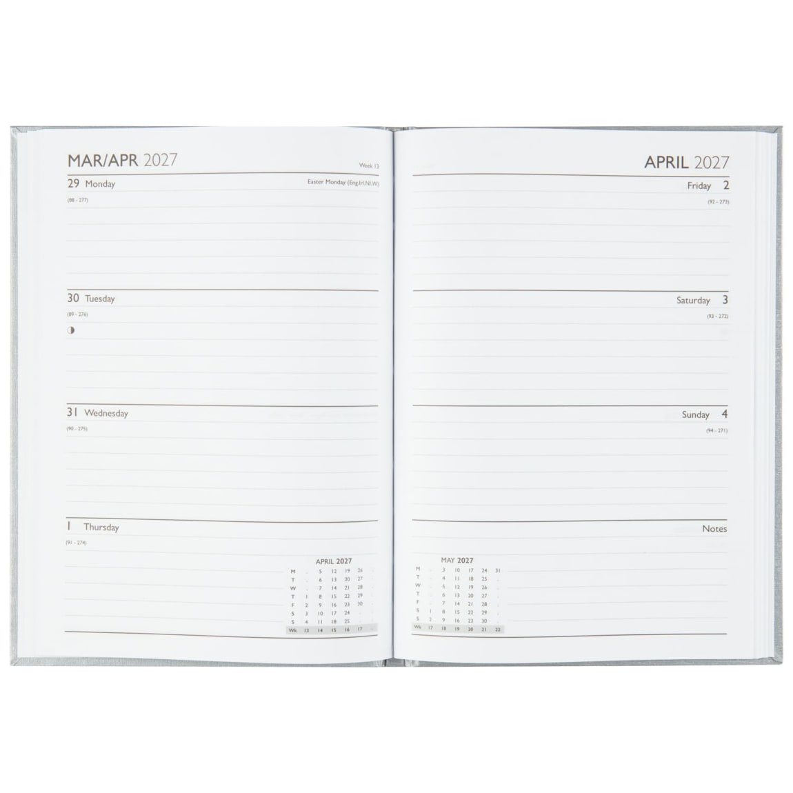 435791-a5-week-veiw-diary-2027-silver-2