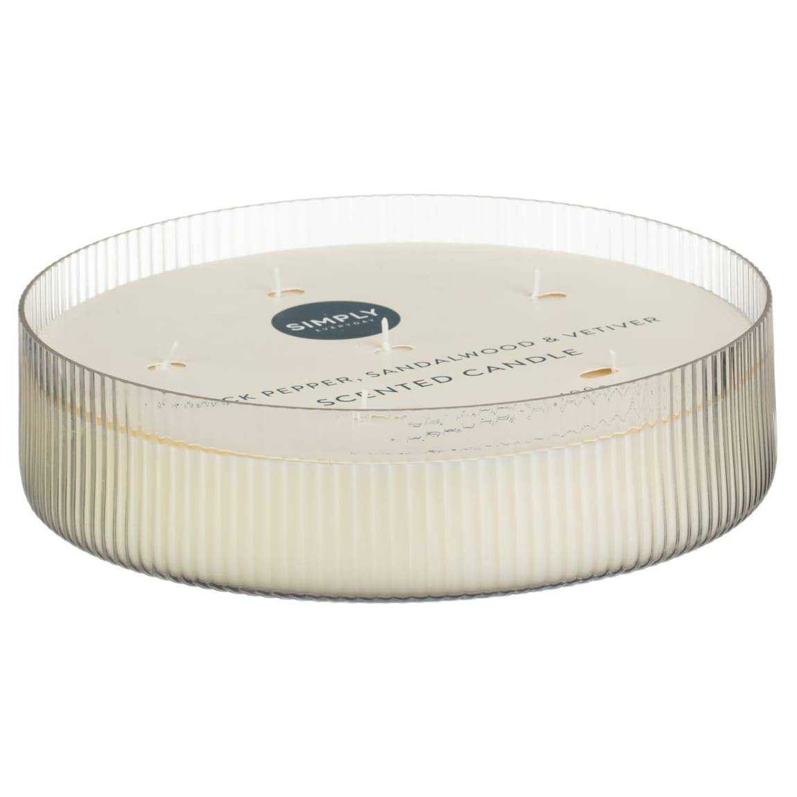 435920-6-wick-large-ribbed-glass-candle