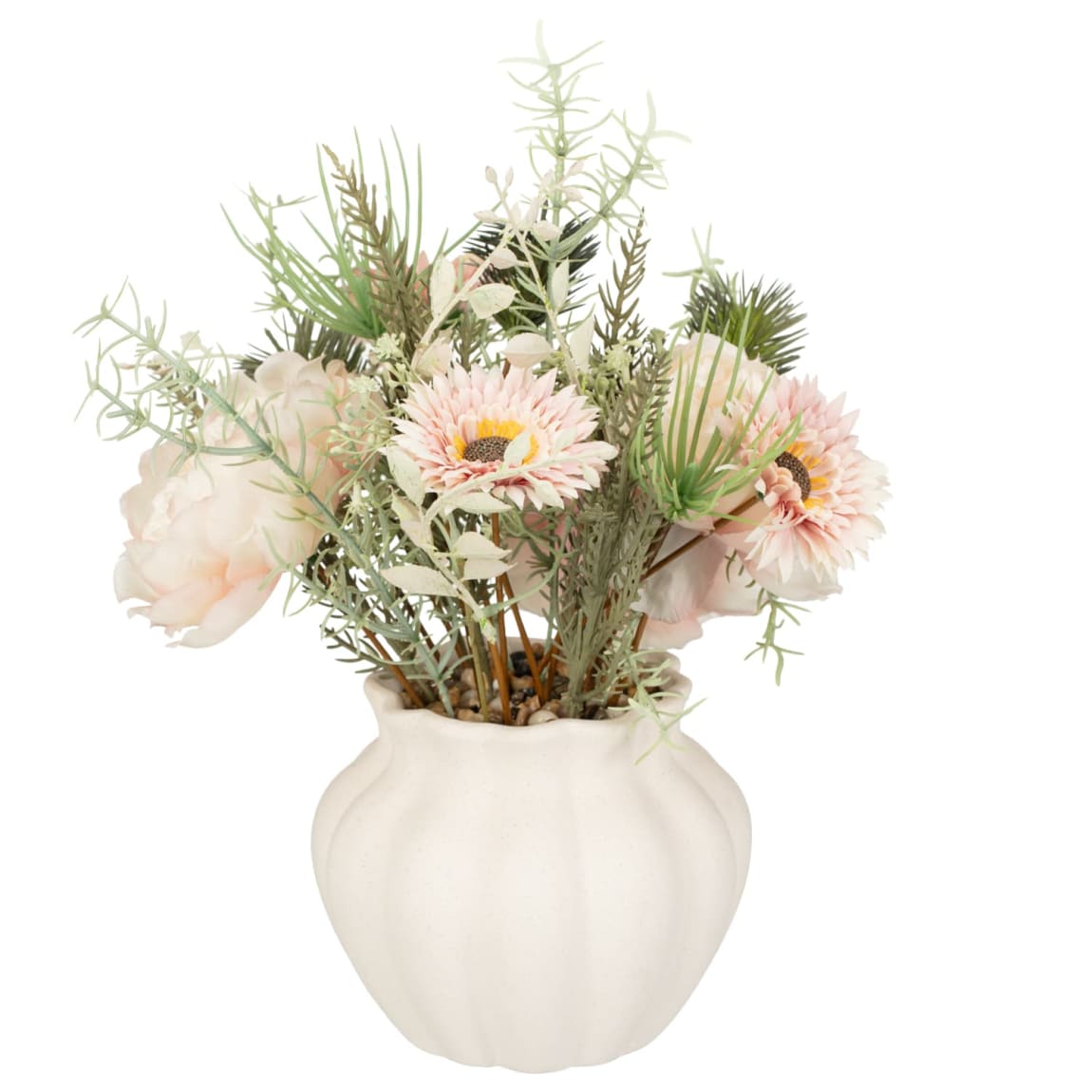 436004-dusty-pink-foliage-in-scalloped-ceramic-pot