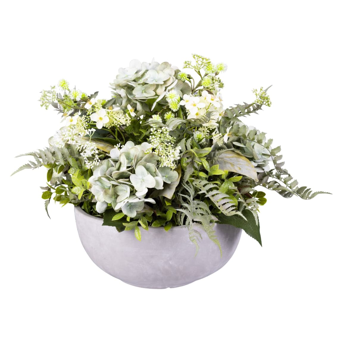 436018-large-green-foliage-in-grey-bowl