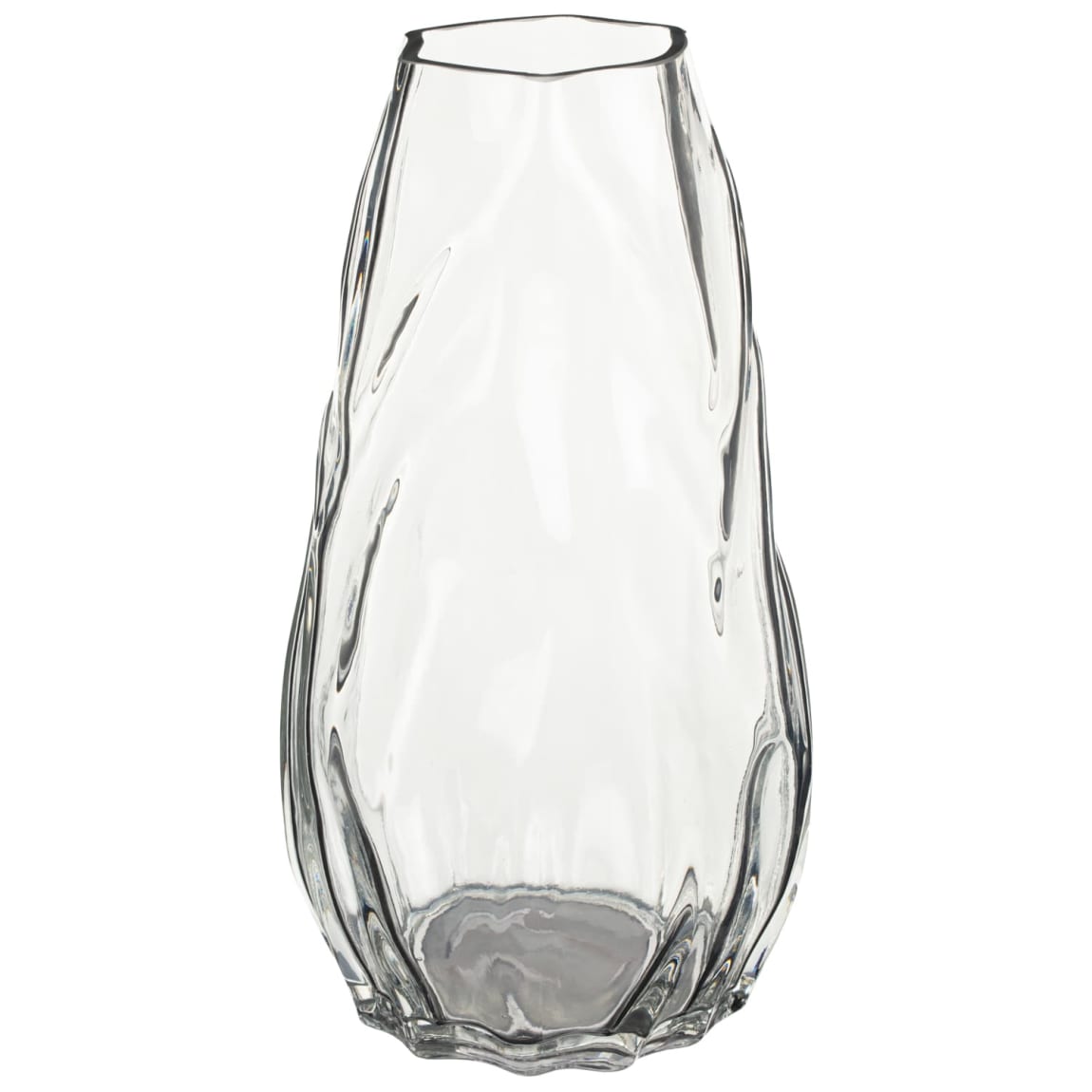 436098-clear-textured-glass-vase