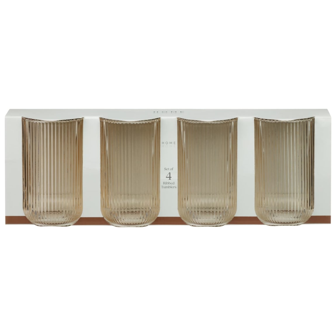 436642-4-pack-brown-glass-ribbed-tumblers