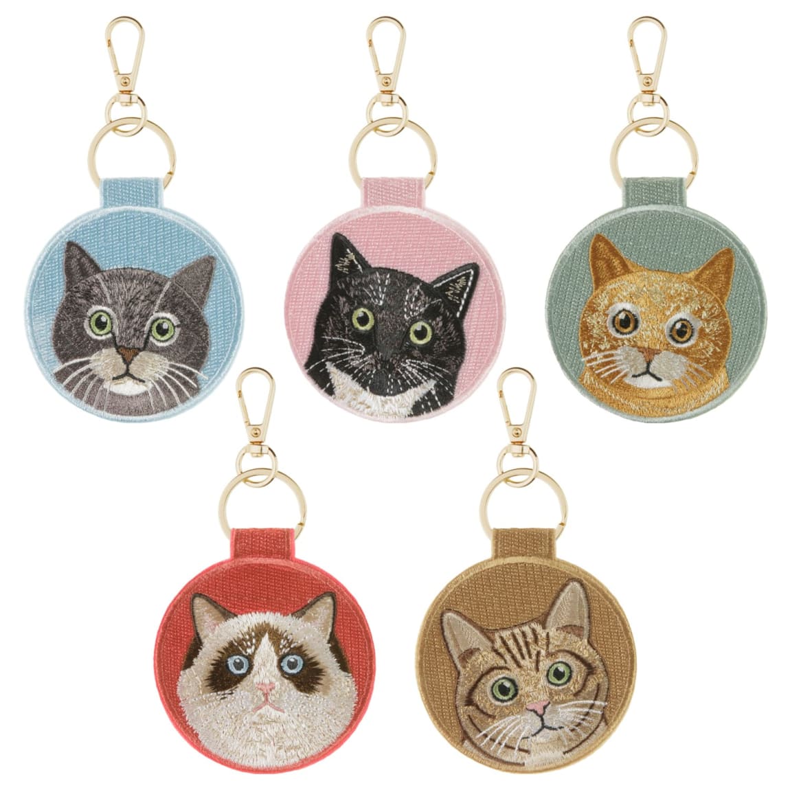 437552-cat-embroided-key-chain-group