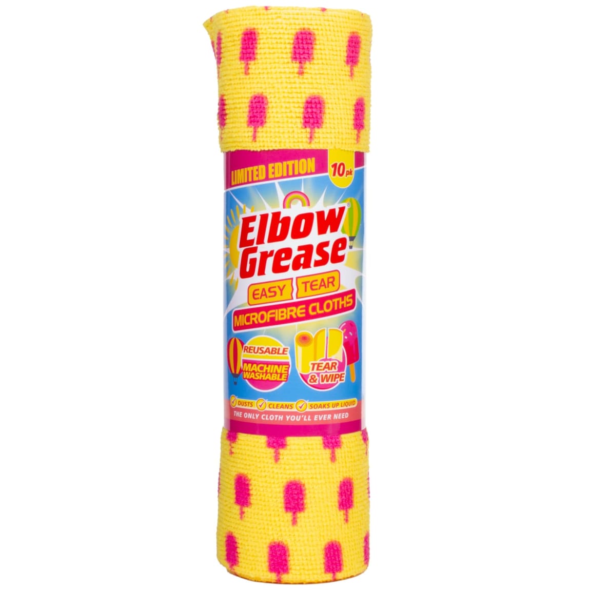 439937-elbow-grease-easy-tear-microfibre-cloth-summer-vibes-edition-10pk