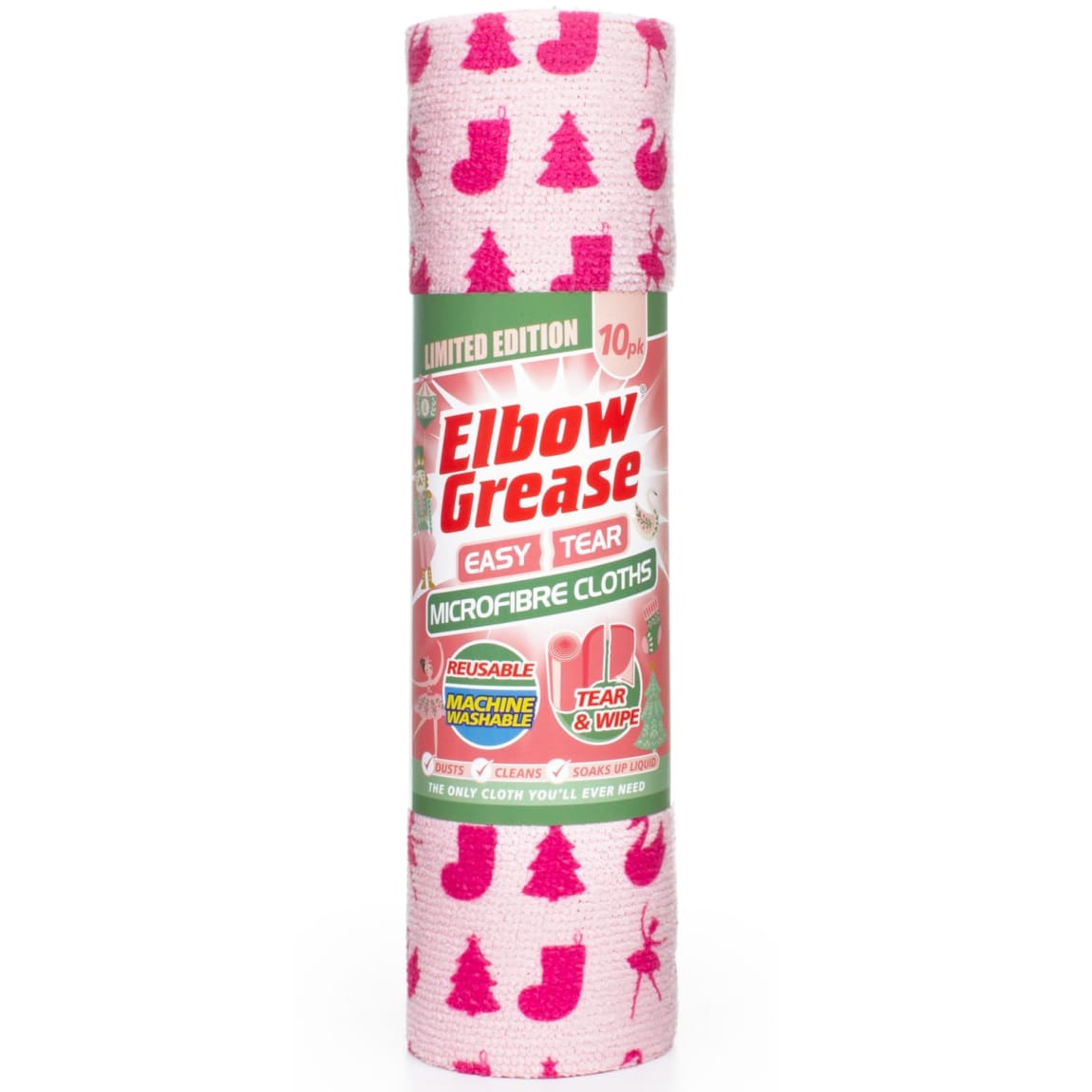 443476-elbow-grease-easy-tear-microfibre-cloths-10pk-nutcracker-edition