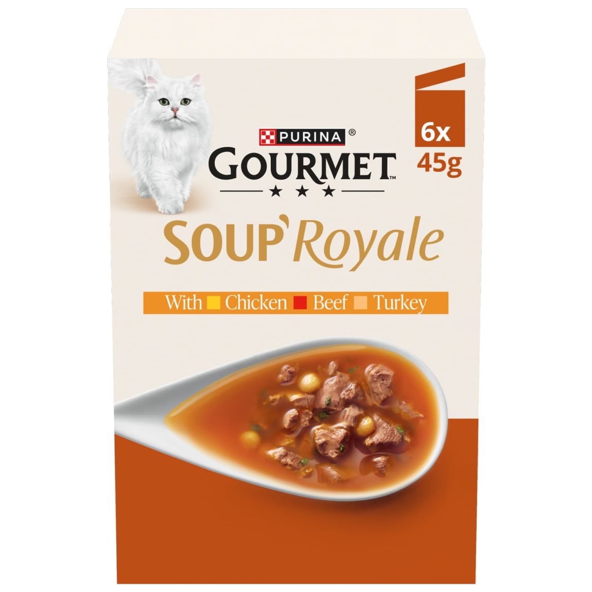 443681-gourmet-soup-royale-chicken--beef--turkey-wet-cat-food-pouch-6x45g