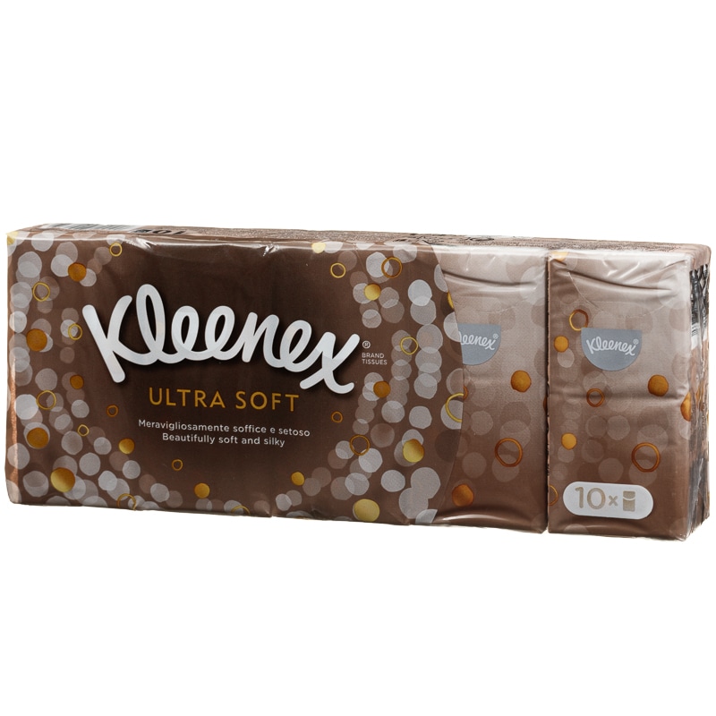 Kleenex Ultra Soft Pocket Tissues 10pk Groceries B&M