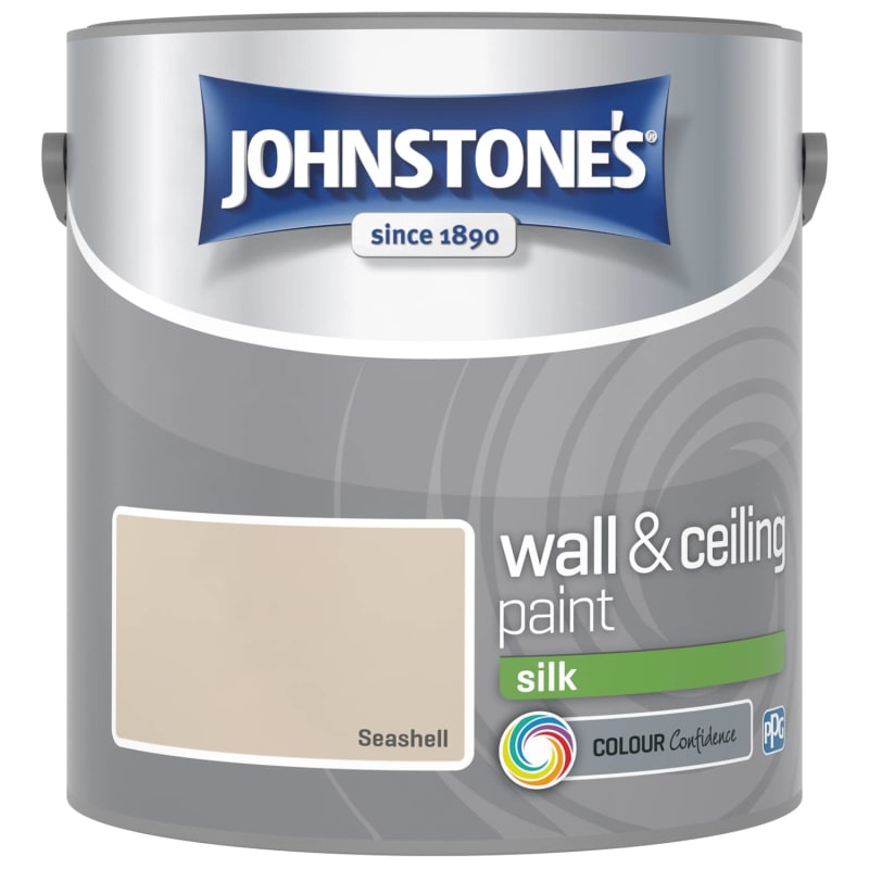 Johnstone's Paint Vinyl Silk Emulsion Seashell 2.5L B&M