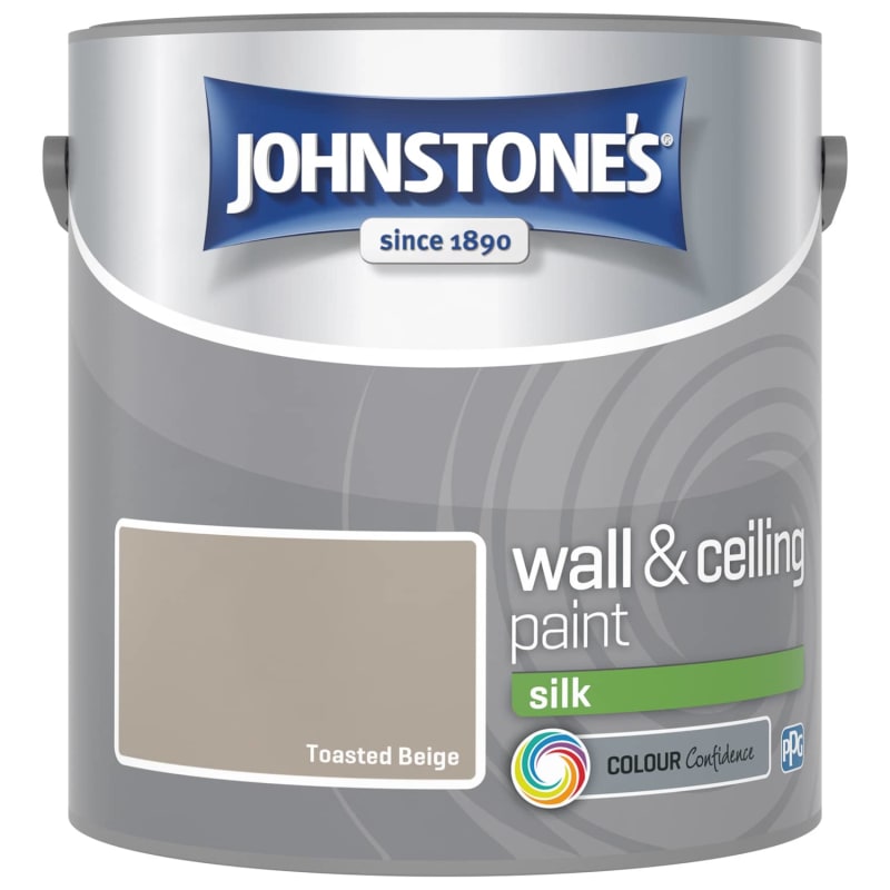 Johnstone's Paint Vinyl Silk Emulsion Toasted Beige 2.5L B&M