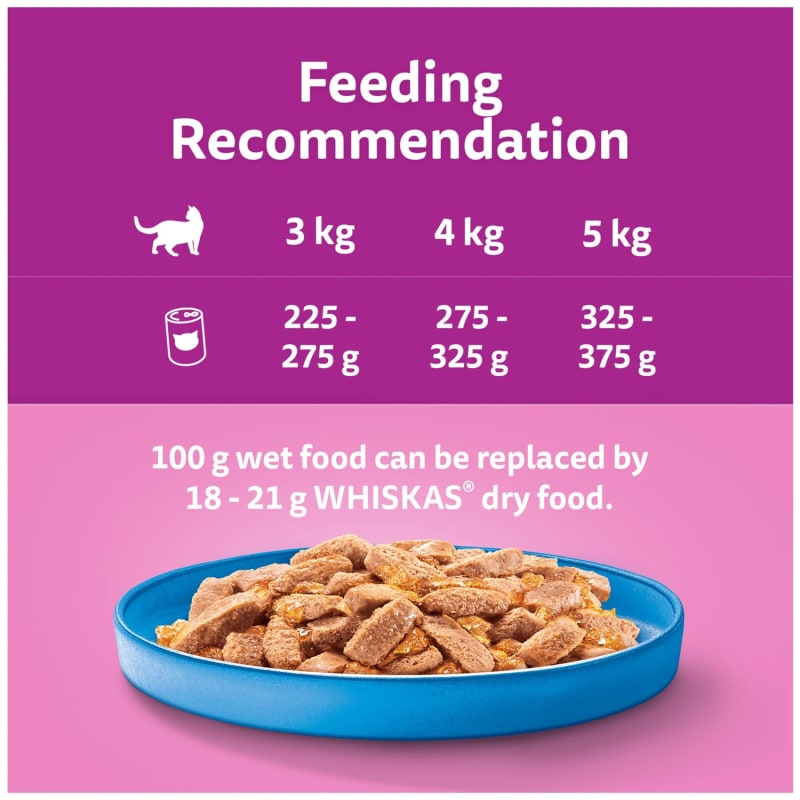 Whiskas 1+ Cat Tins Ocean Menu in Jelly 6pk Cat Food B&M Stores