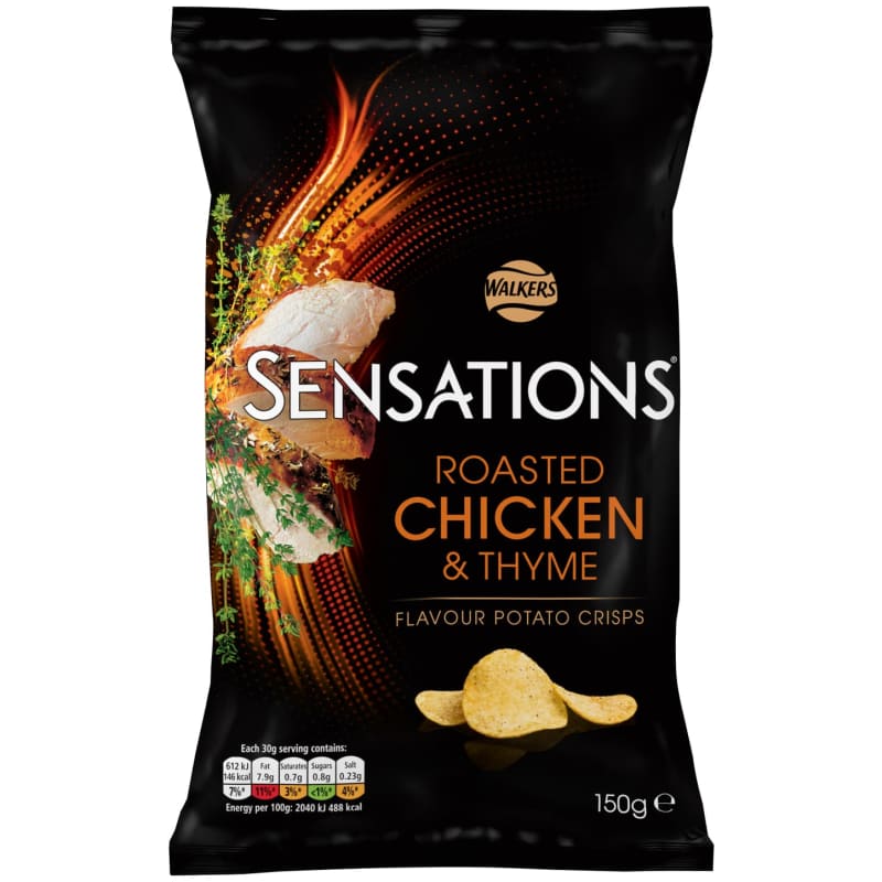 Walkers Sensations 150g Chicken Crisps B&M