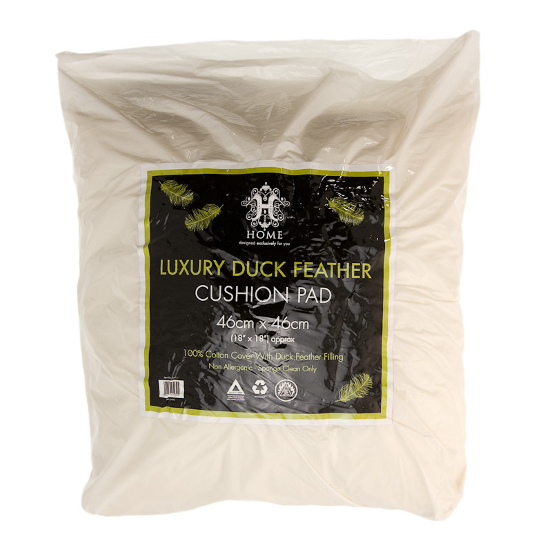 B&M Luxury Duck Feather Cushion Pad 264123 B&M