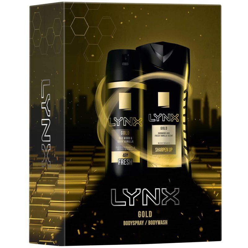 Lynx Gold Duo Gift Set 2pc Gift Sets B&M