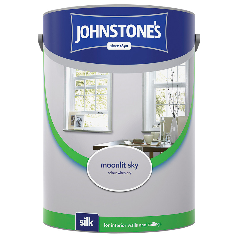 Johnstone's Paint Vinyl Silk Emulsion Moonlit Sky 5L Painting