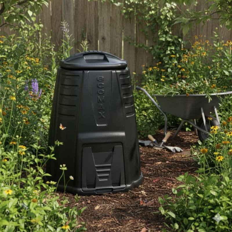 Composter Black 220L | Garden Centre | B&M