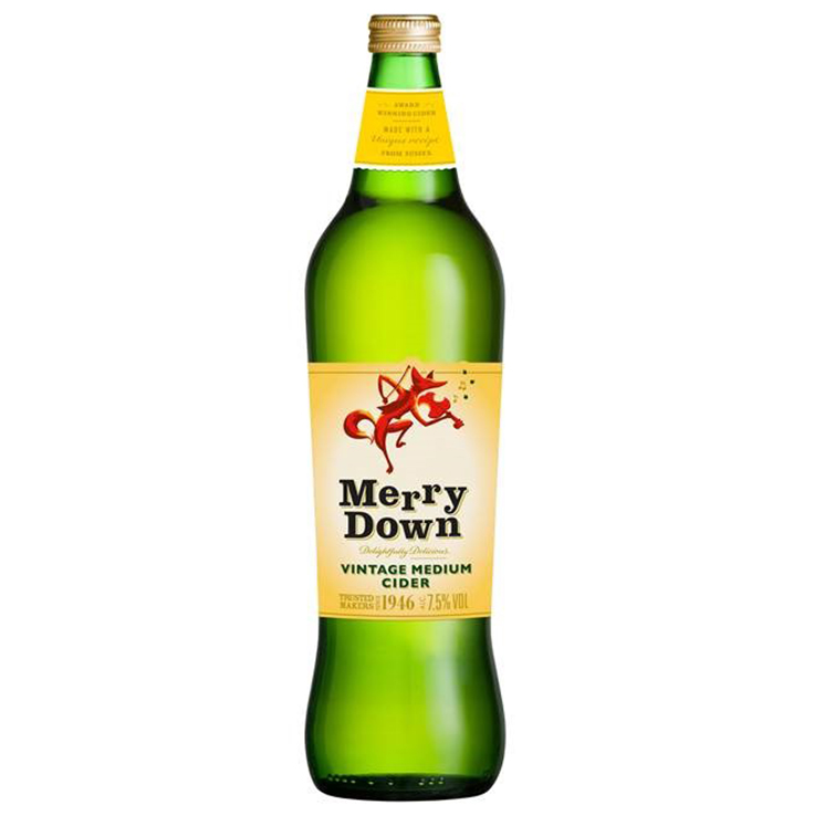Merrydown Vintage Medium Cider 750ml  Groceries- B&M