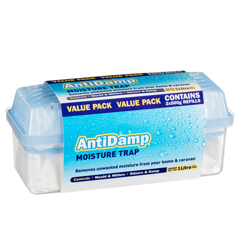 B&M AntiDamp Moisture Trap Dehumidifier + Refills 285053 B&M