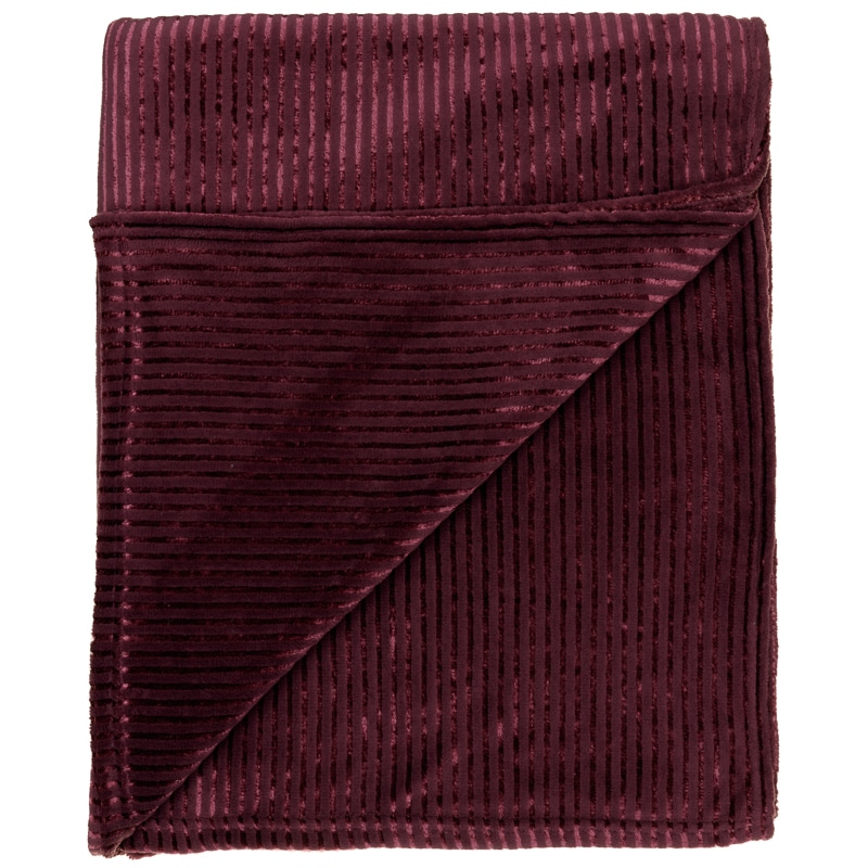 Pinstripe Satin Oversized Luxury Throw Home Blankets B&M