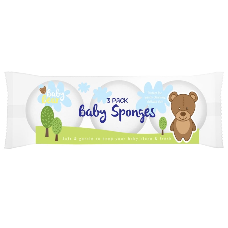 Baby Sponges 3pk Beauty Accessories B&M Stores
